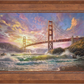 Sunset on Golden Gate Bridge - Limited Edition Canvas