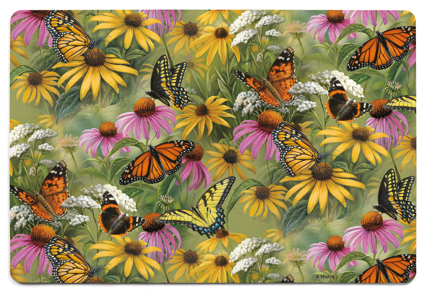 Butterfly Pattern - 2' x 3' Floor Mat