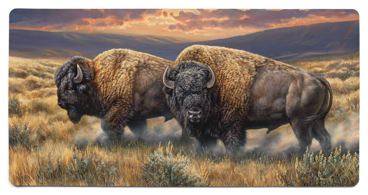 Dusty Plains - Bison - 2' x 4' Floor Mat
