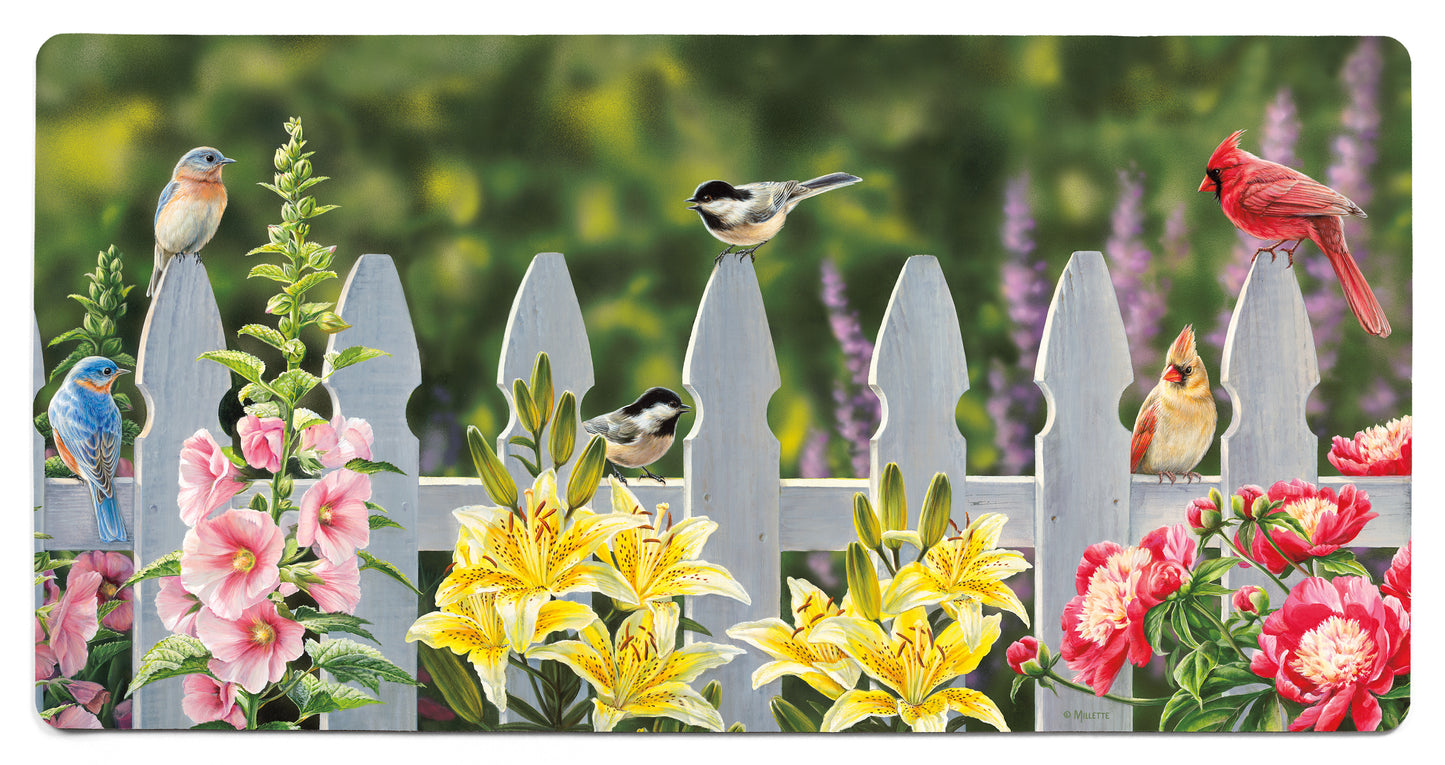 Picket Fence - Songbirds - 2' x 4' Floor Mat