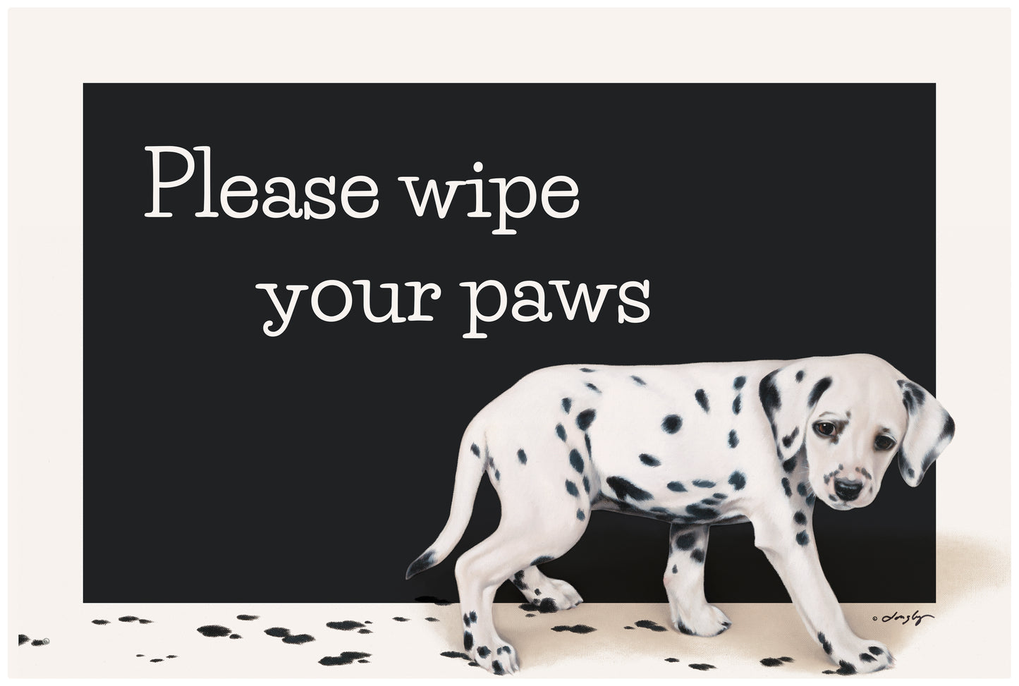 What Will Mom Say? - Dalmatian - 2' x 3' Floor Mat