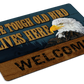 One Tough Old Bird Lives Here - Bald Eagle - 2' x 3' Personalized Floor Mat