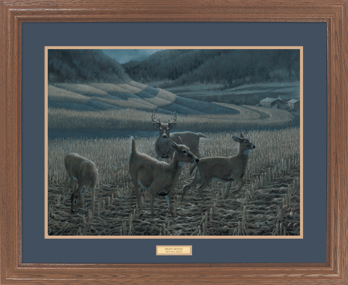 Night Moves - Whitetail Deer - GNA Premium Print