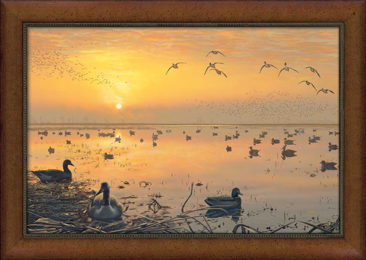 Hint of Heaven - 24" x 36" Framed Canvas