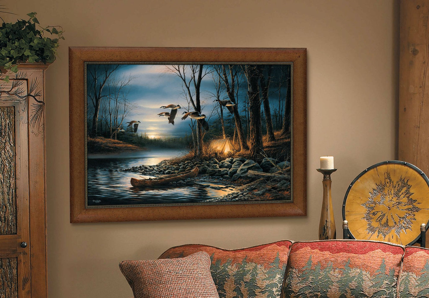Evening Glow - 36" x 24" Framed Canvas