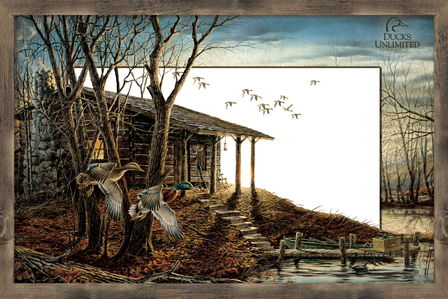 Morning Retreat - 16" x 24" Barnwood Mirror