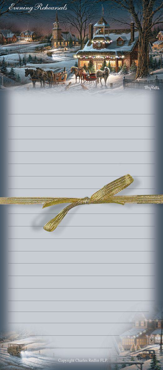 Evening Rehearsals - Magnetic Notepad