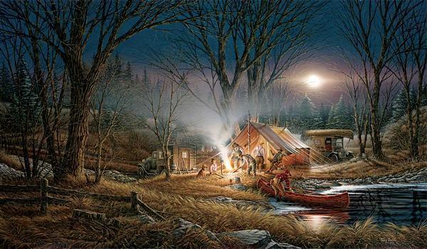 Campfire Tales - Museum Canvas