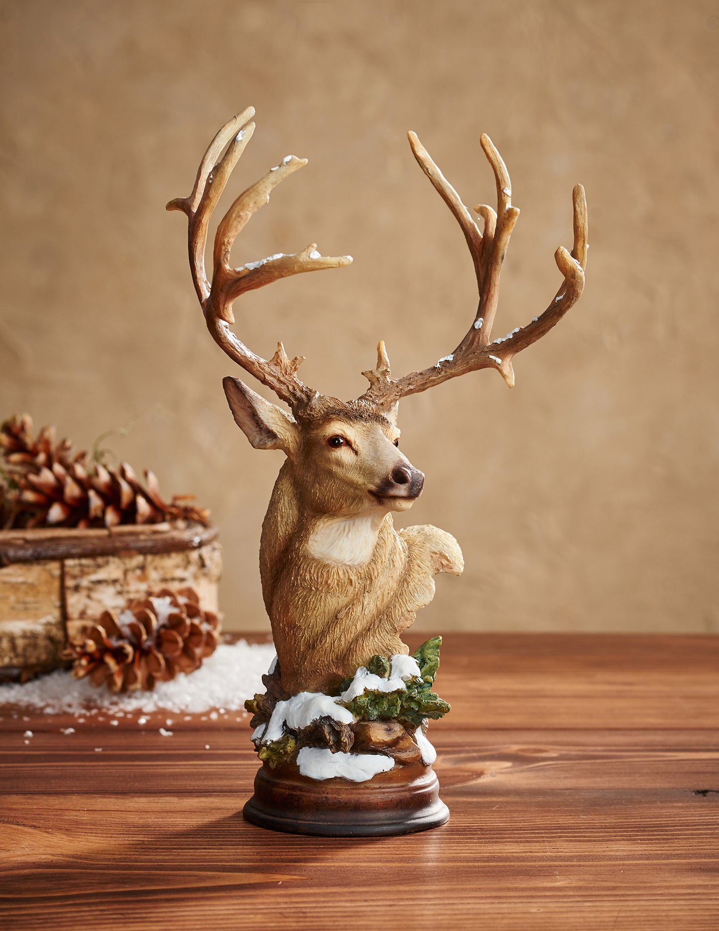 First Snow - Mule Deer - Mill Creek Sculpture