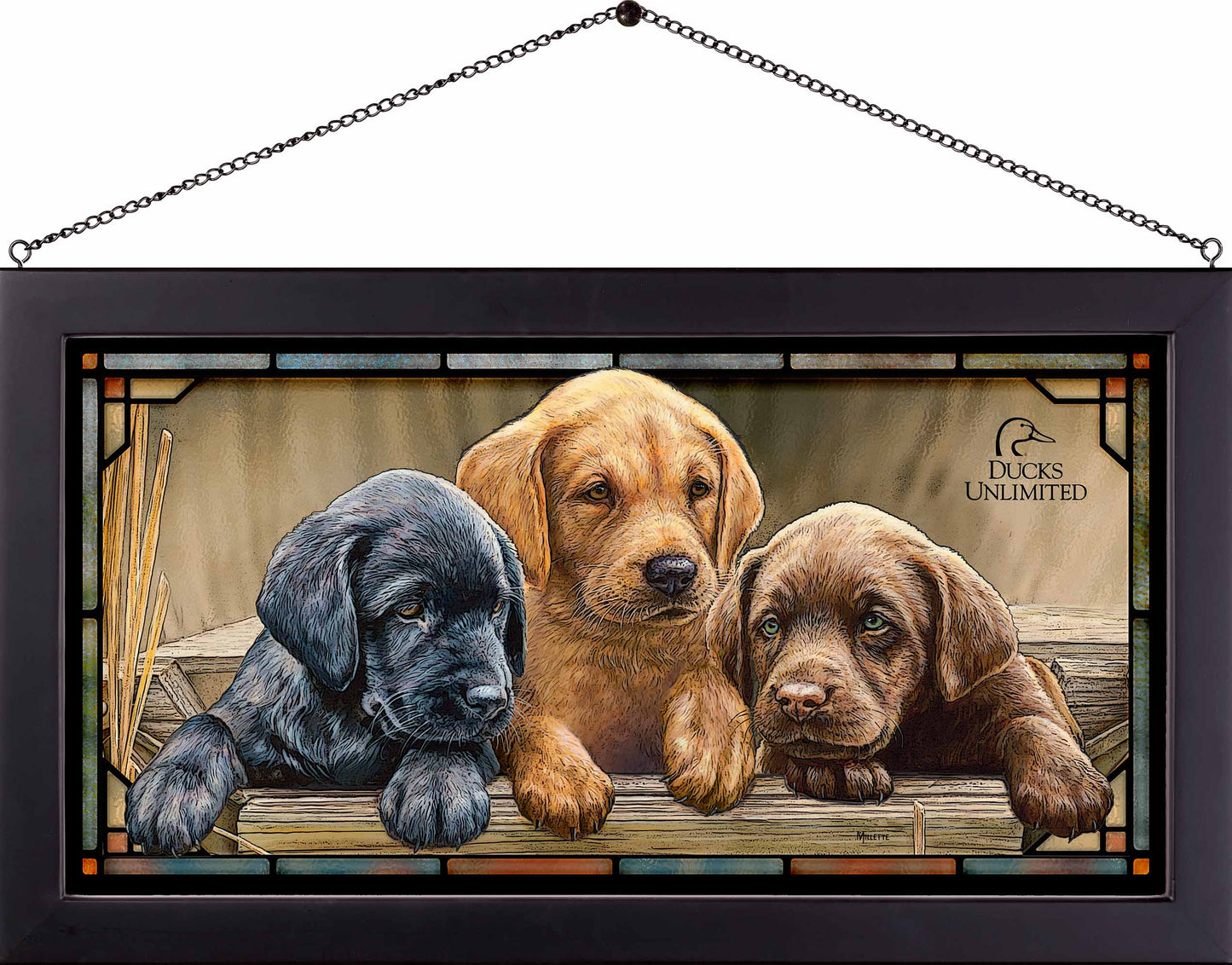 All Hands on Deck - 13" x 23" Stained Glass Art