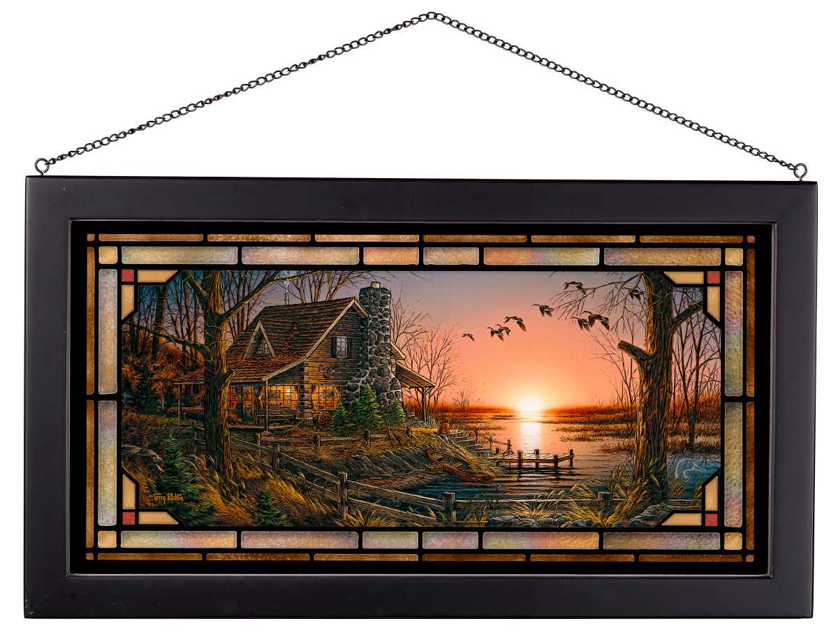 Comforts of Home - 13" x 23" Stained Glass Art