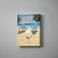 5'O Clock Somewhere - 18" x 13" Wrapped Canvas Clock