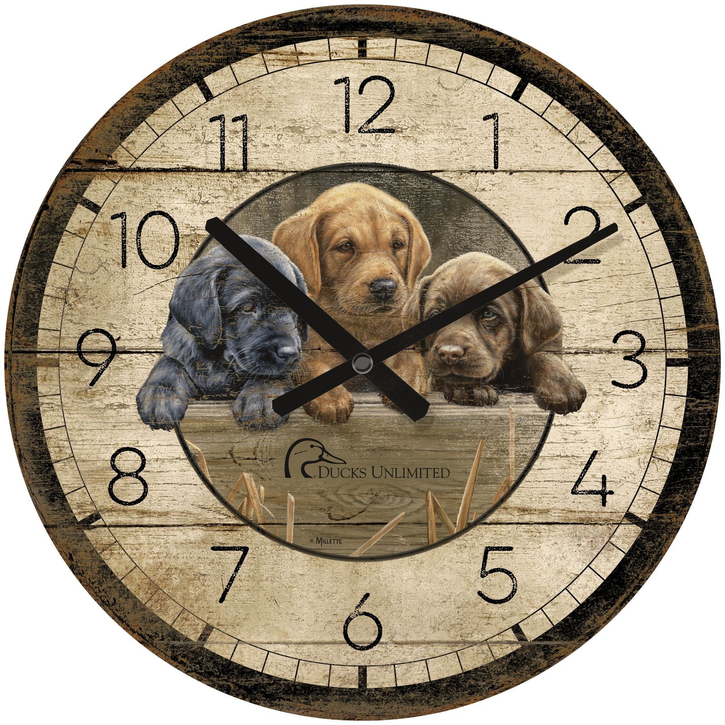 All Hands on Deck - 21" Round Clock