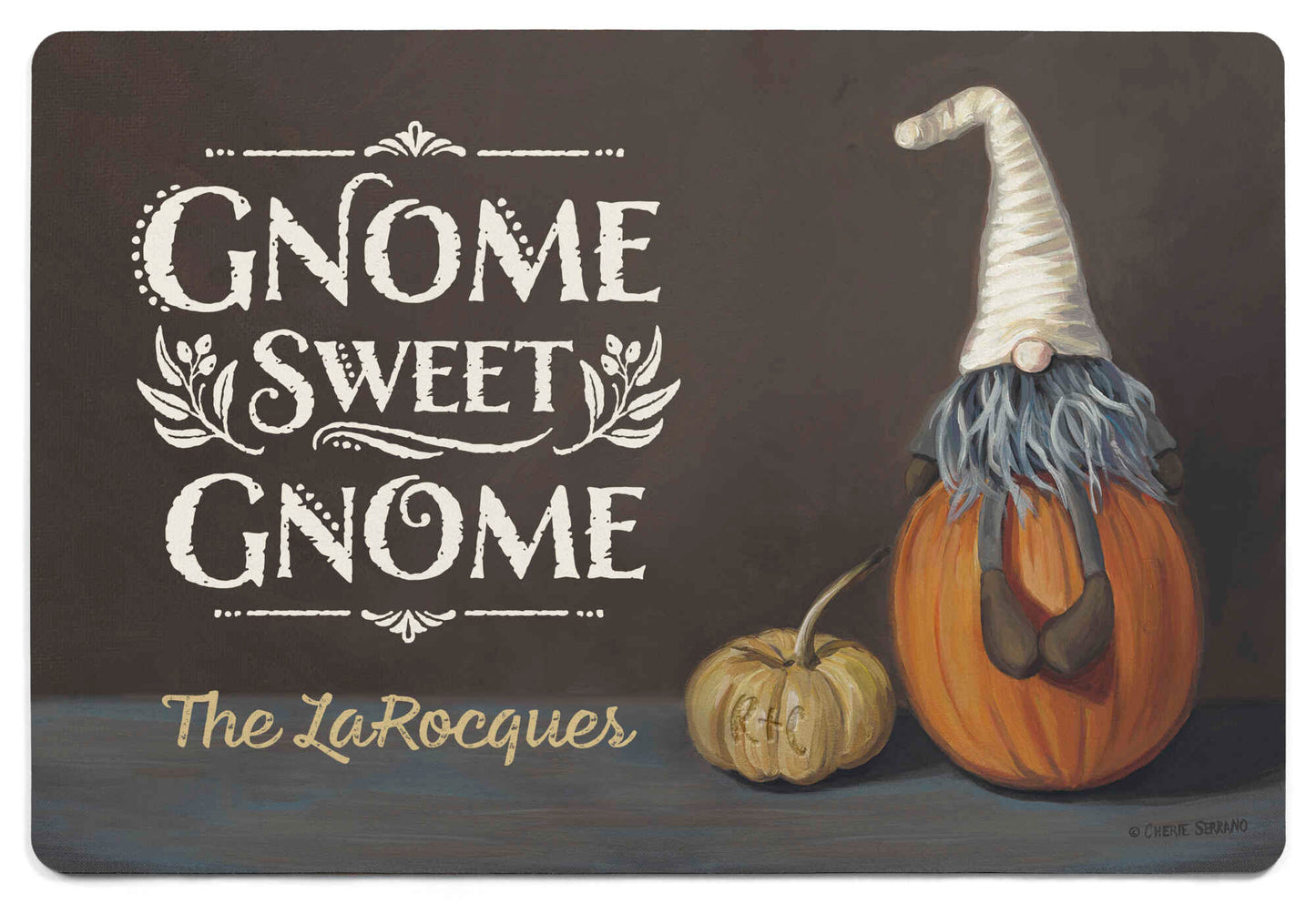 Gnome Sweet Gnome - 2' x 3' Personalized Floor Mat