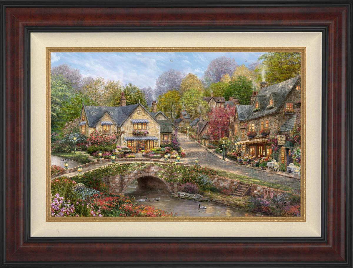 Summer in Cobblestone Village - Limited Edition Canvas