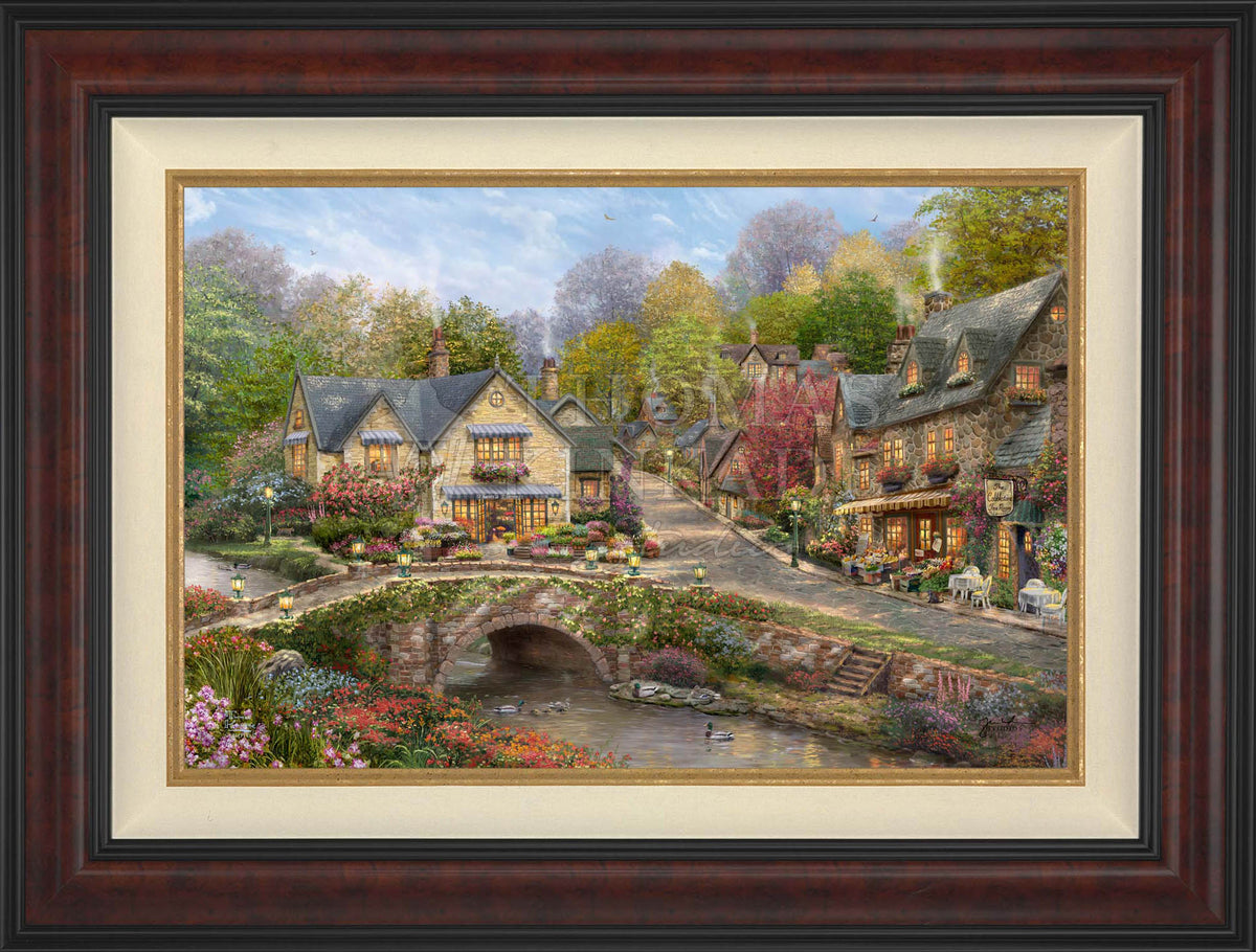 Summer in Cobblestone Village - Limited Edition Canvas