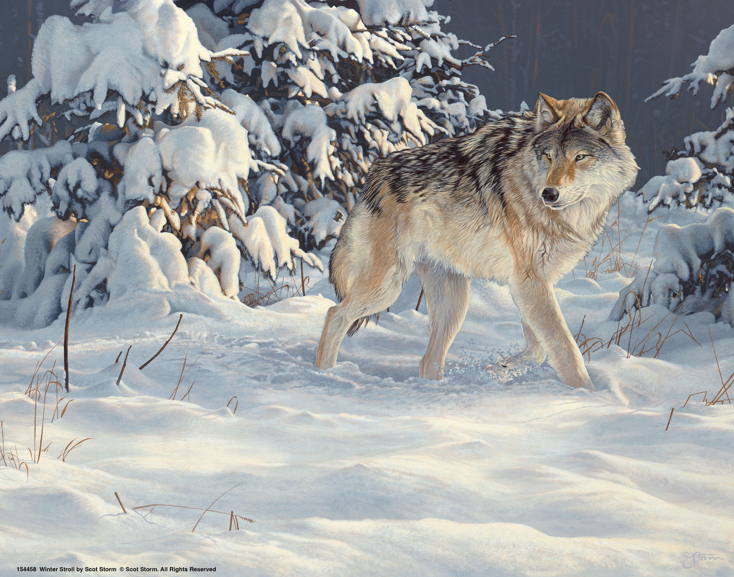 Winter Stroll - Art Prints