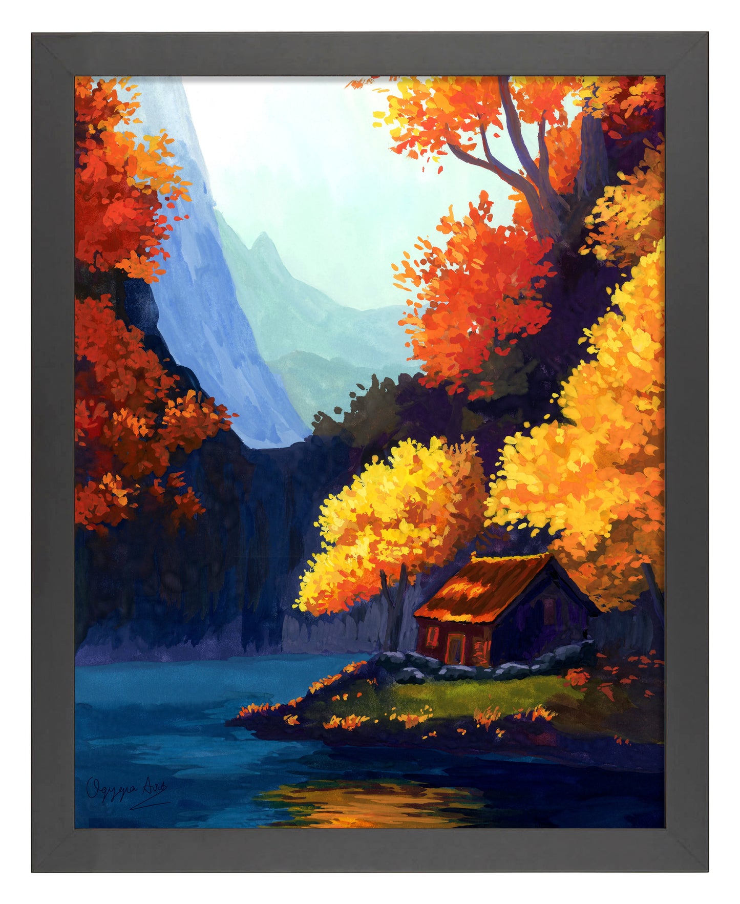 Autumn Cottage - Art Prints