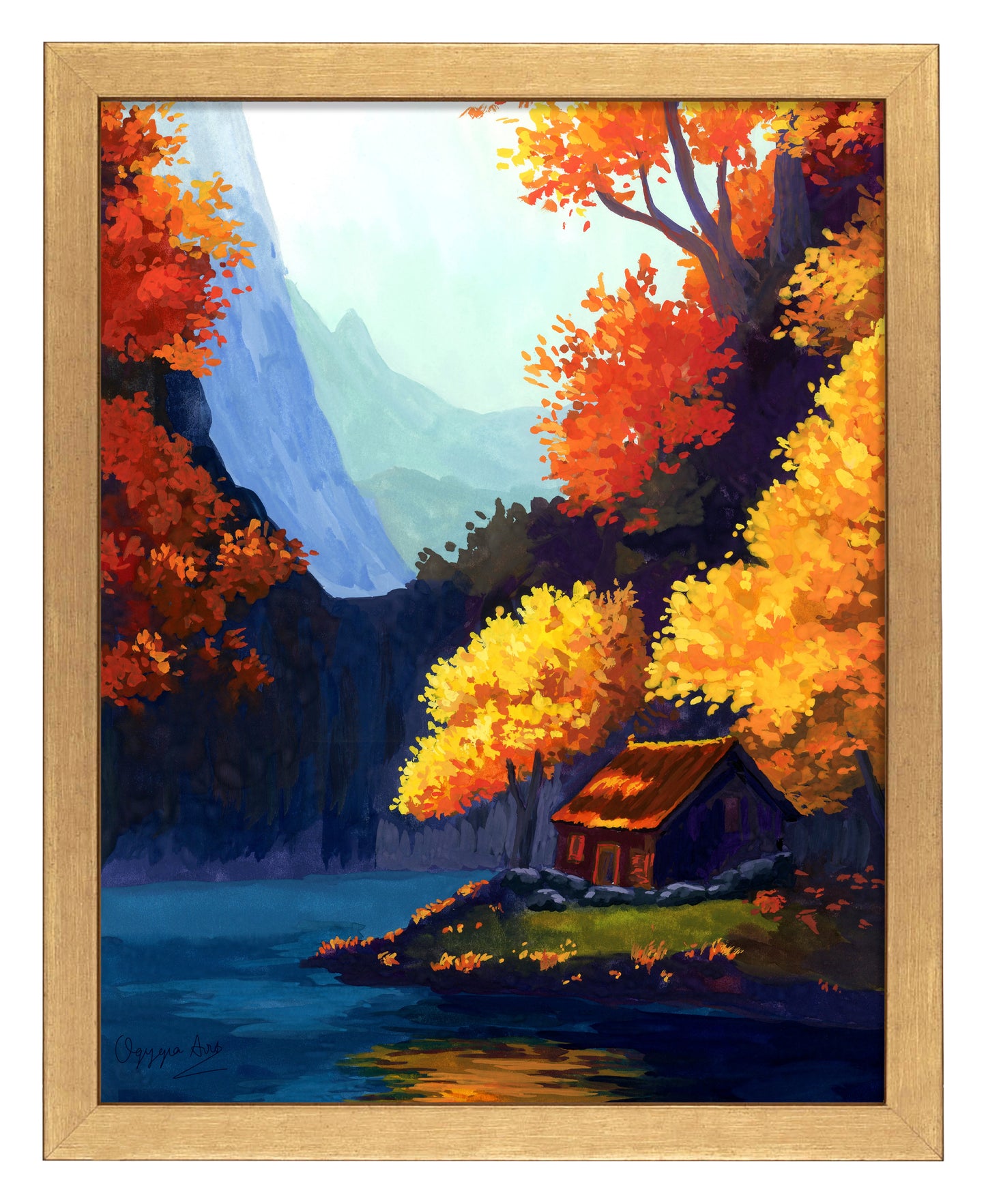 Autumn Cottage - Art Prints