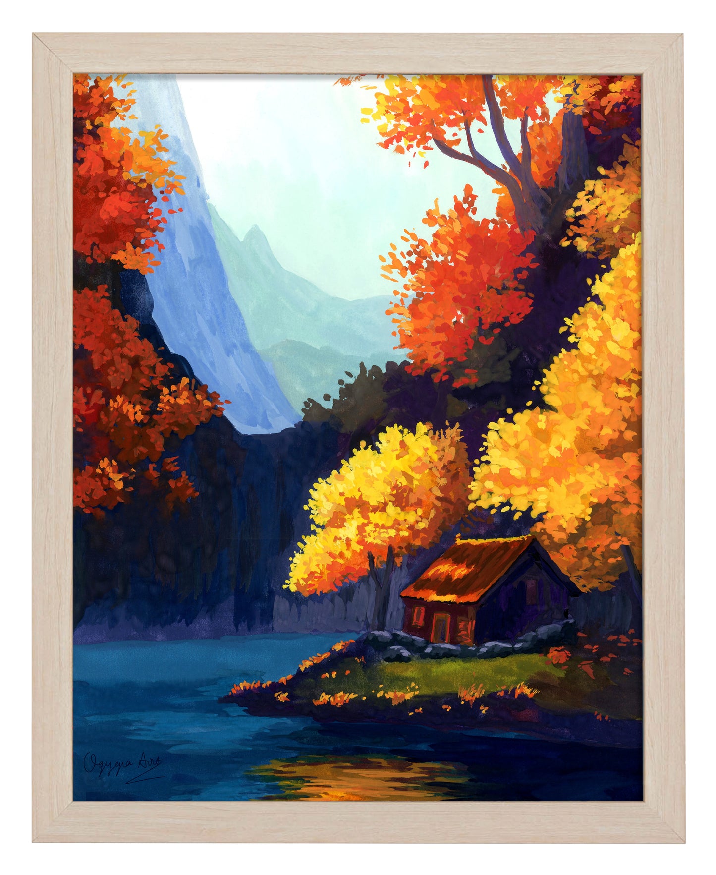 Autumn Cottage - Art Prints