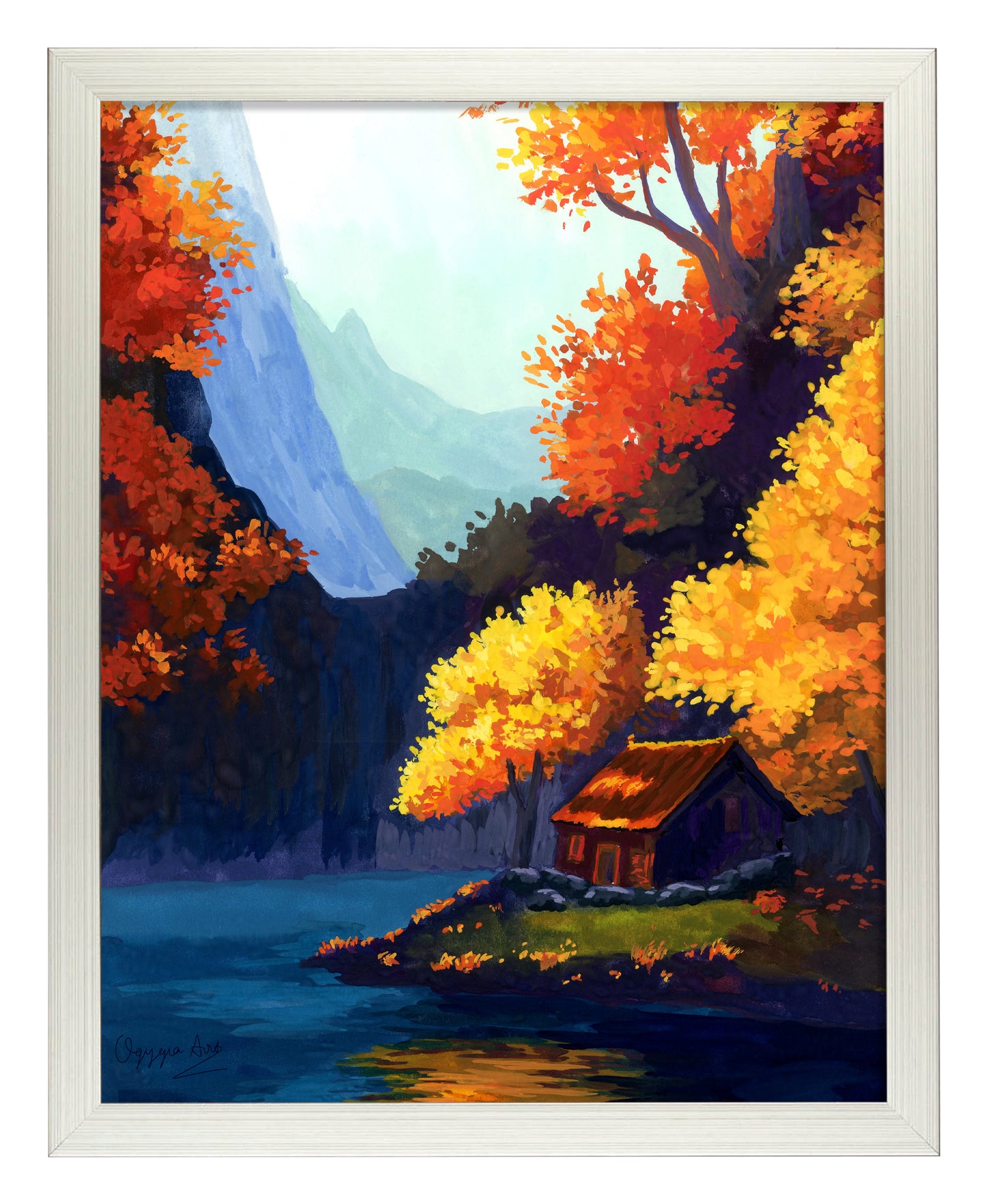 Autumn Cottage - Art Prints