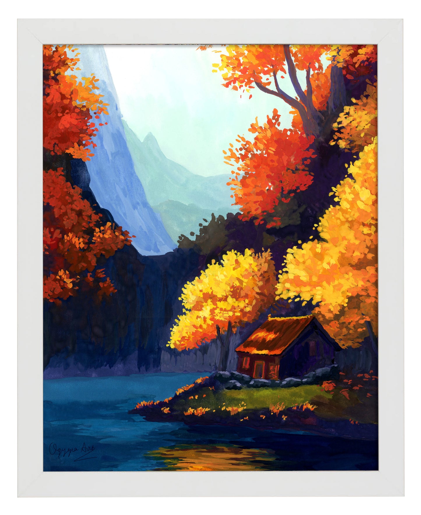 Autumn Cottage - Art Prints