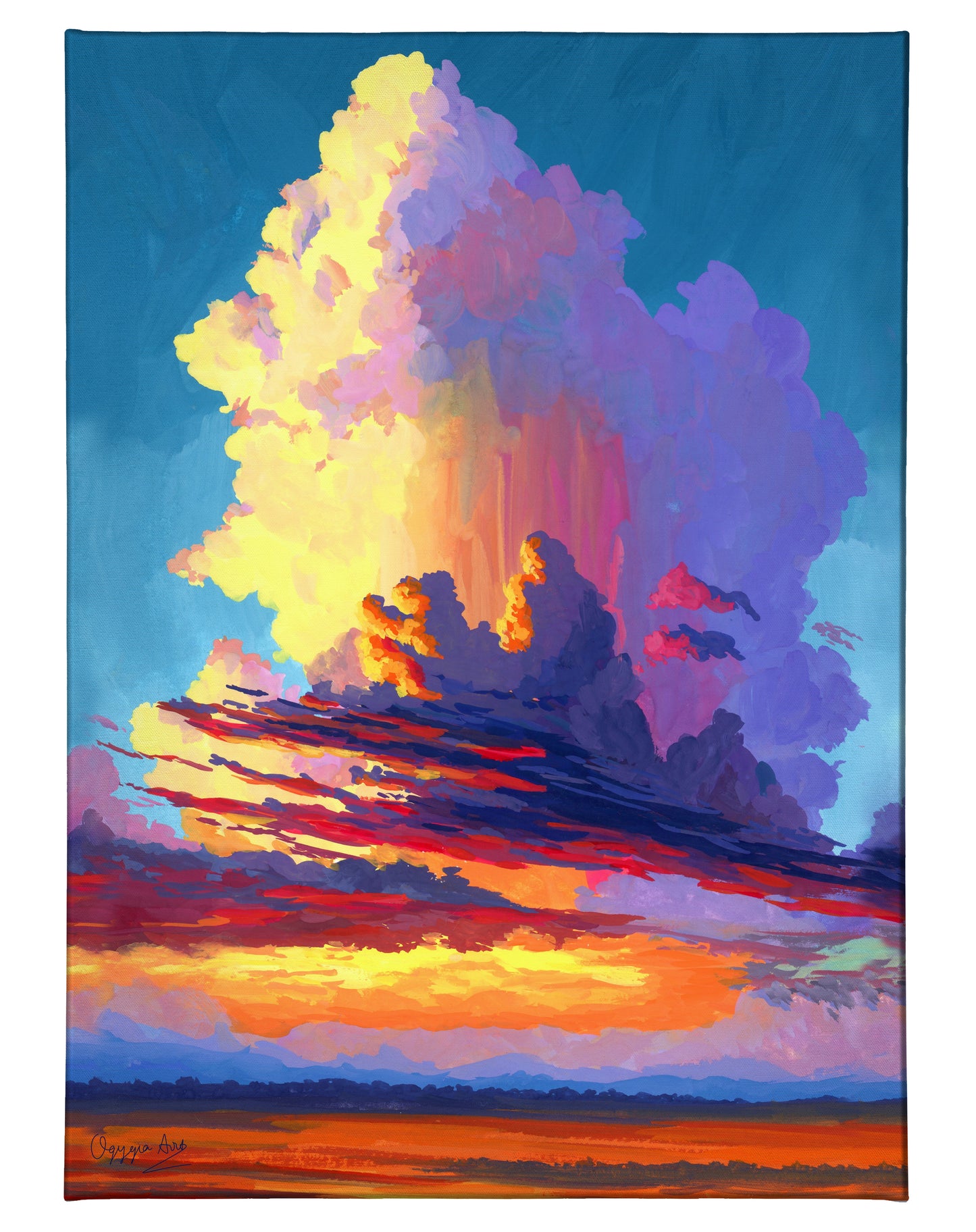 Dramatic Cloud - 13" x 18" Gallery Wrapped Canvas