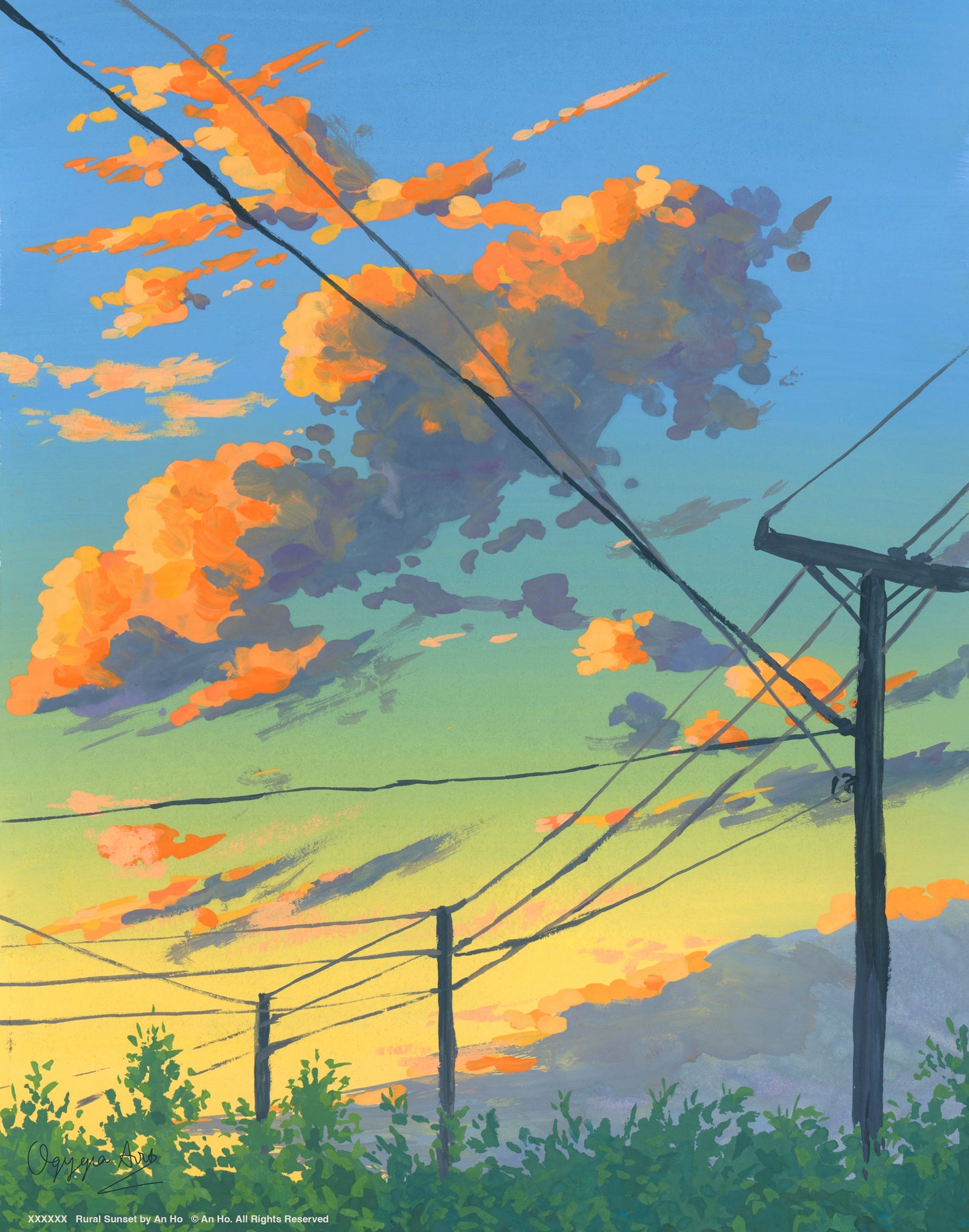 Rural Sunset - Art Prints