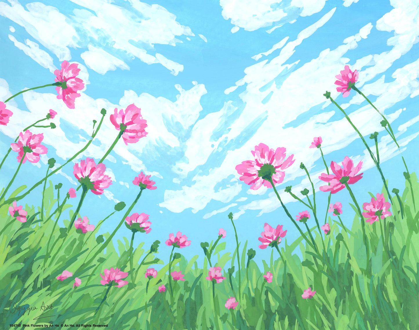Pink Flowers - Art Prints