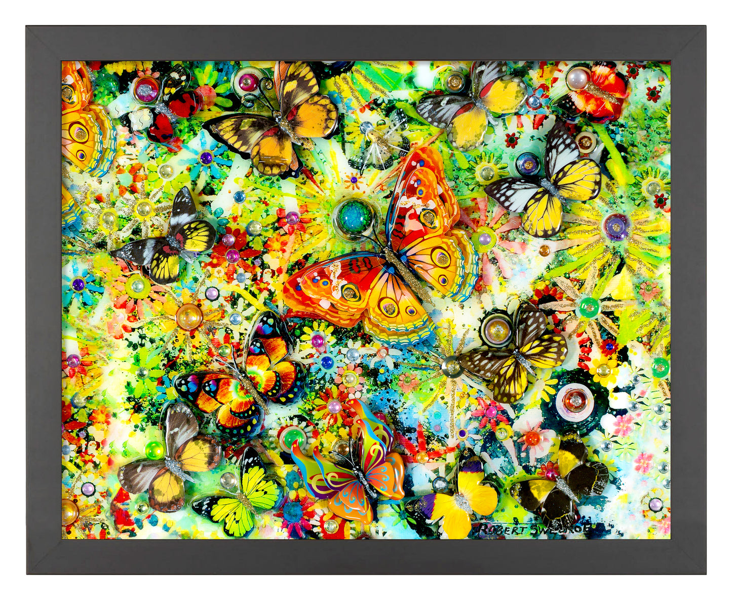 Butterfly Nectar Chase - Art Prints