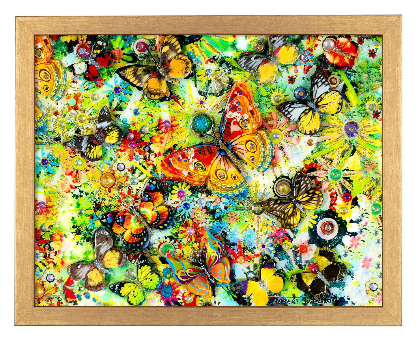 Butterfly Nectar Chase - Art Prints