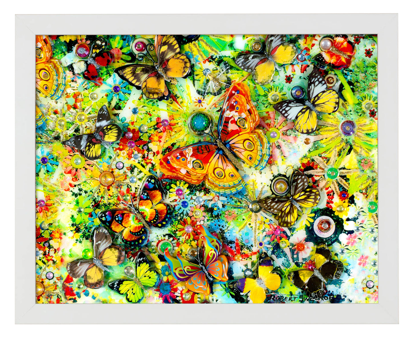 Butterfly Nectar Chase - Art Prints