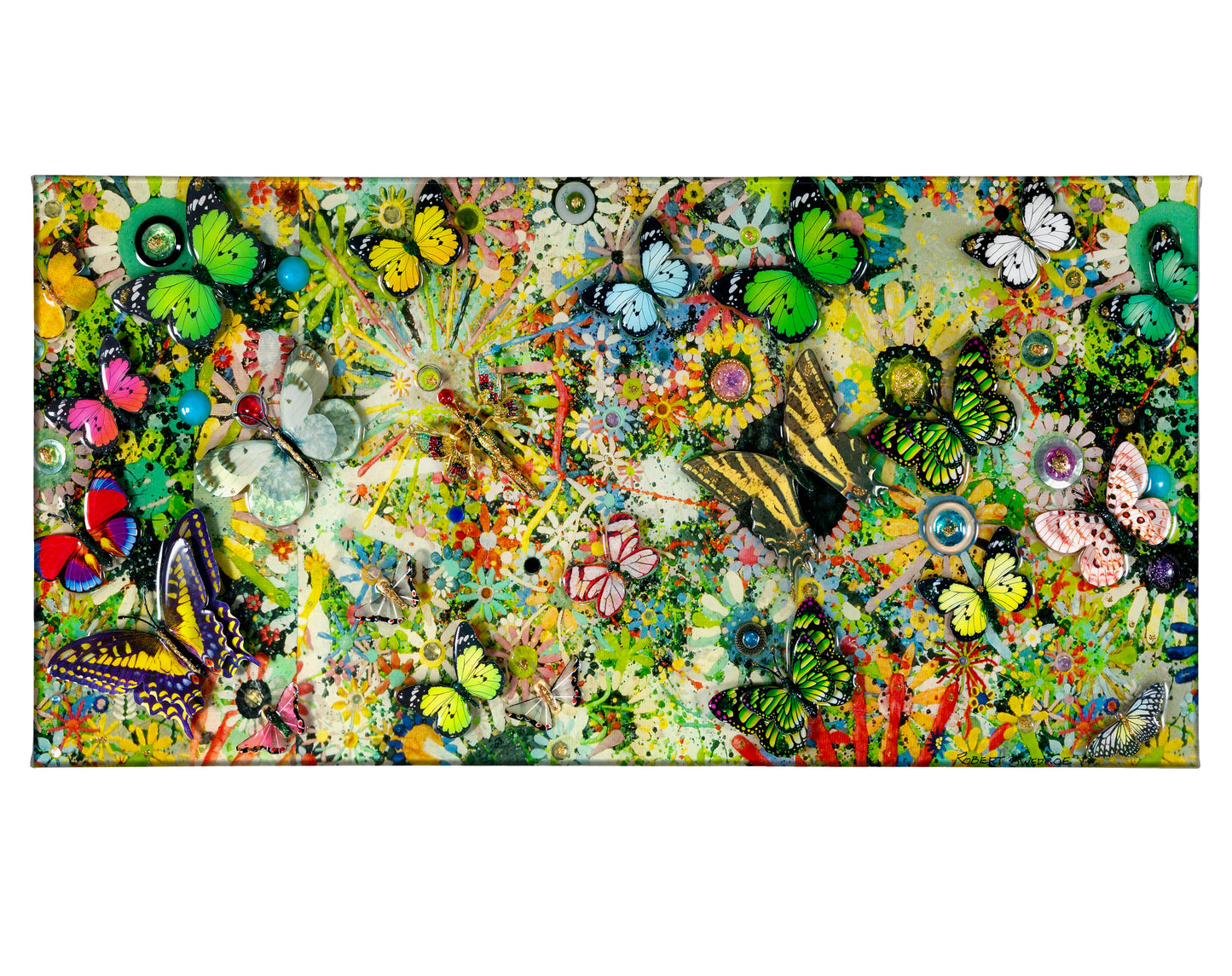 Butterfly Oasis - 18" x 36" Gallery Wrapped Canvas