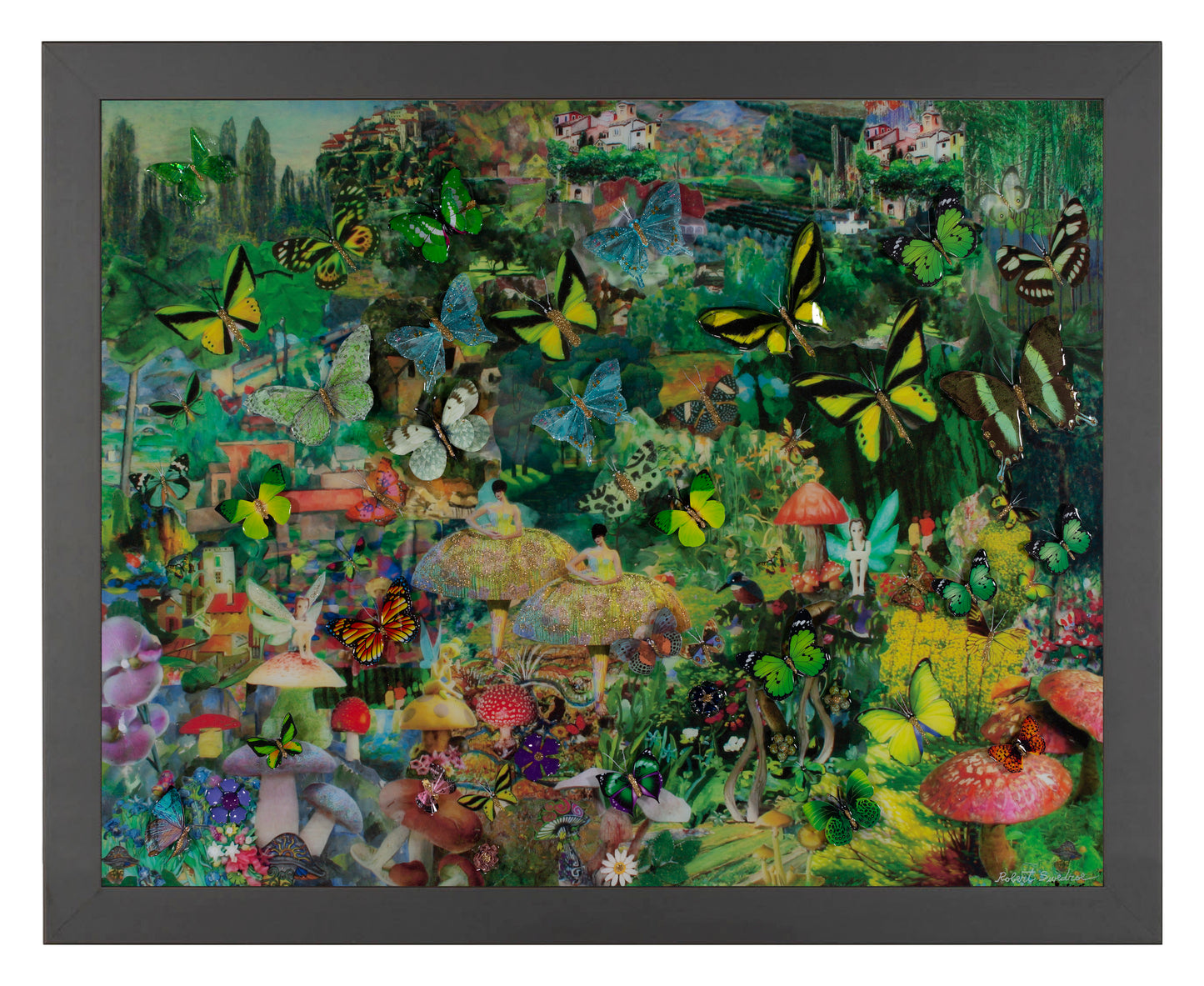 Mushroom Dancers in a Butterfly Forest - Art Prints