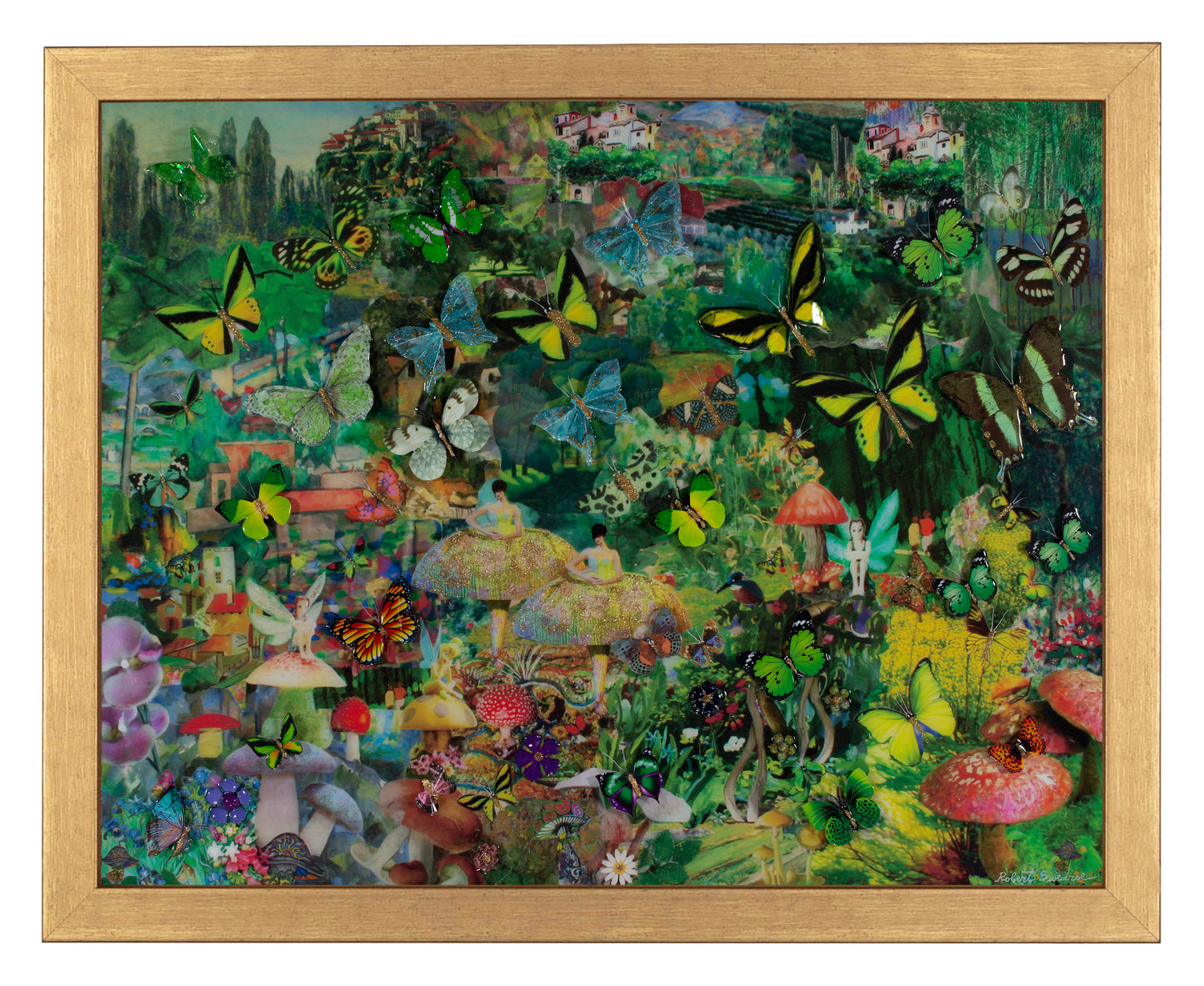 Mushroom Dancers in a Butterfly Forest - Art Prints