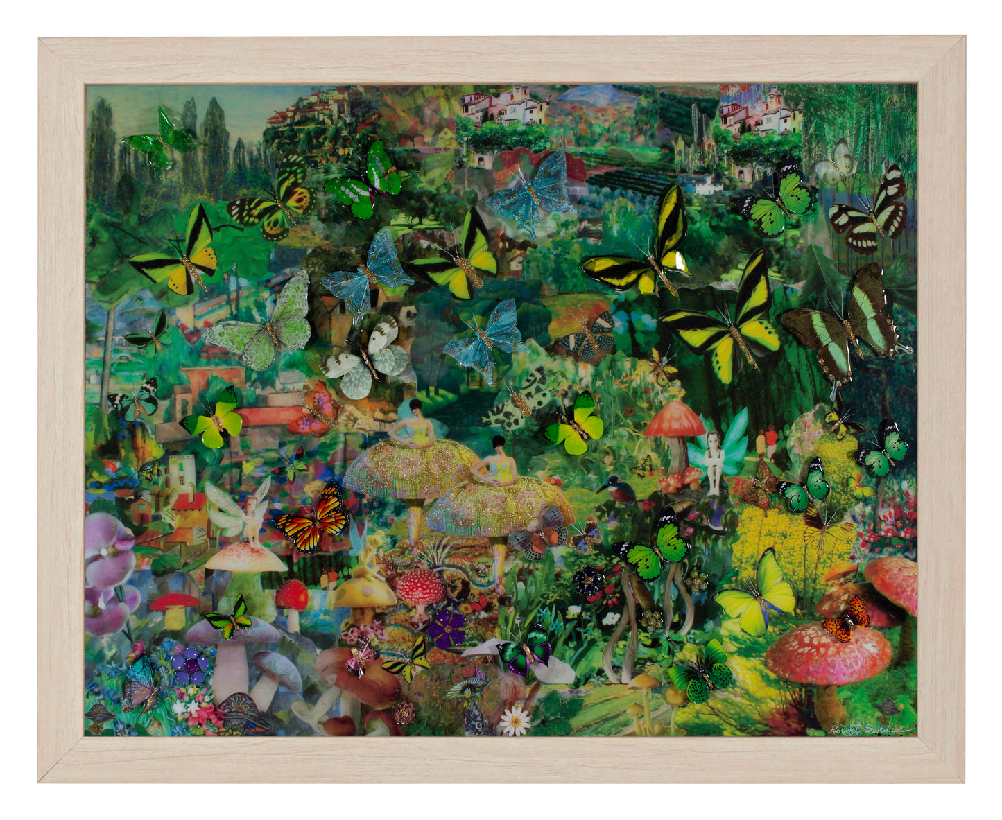 Mushroom Dancers in a Butterfly Forest - Art Prints