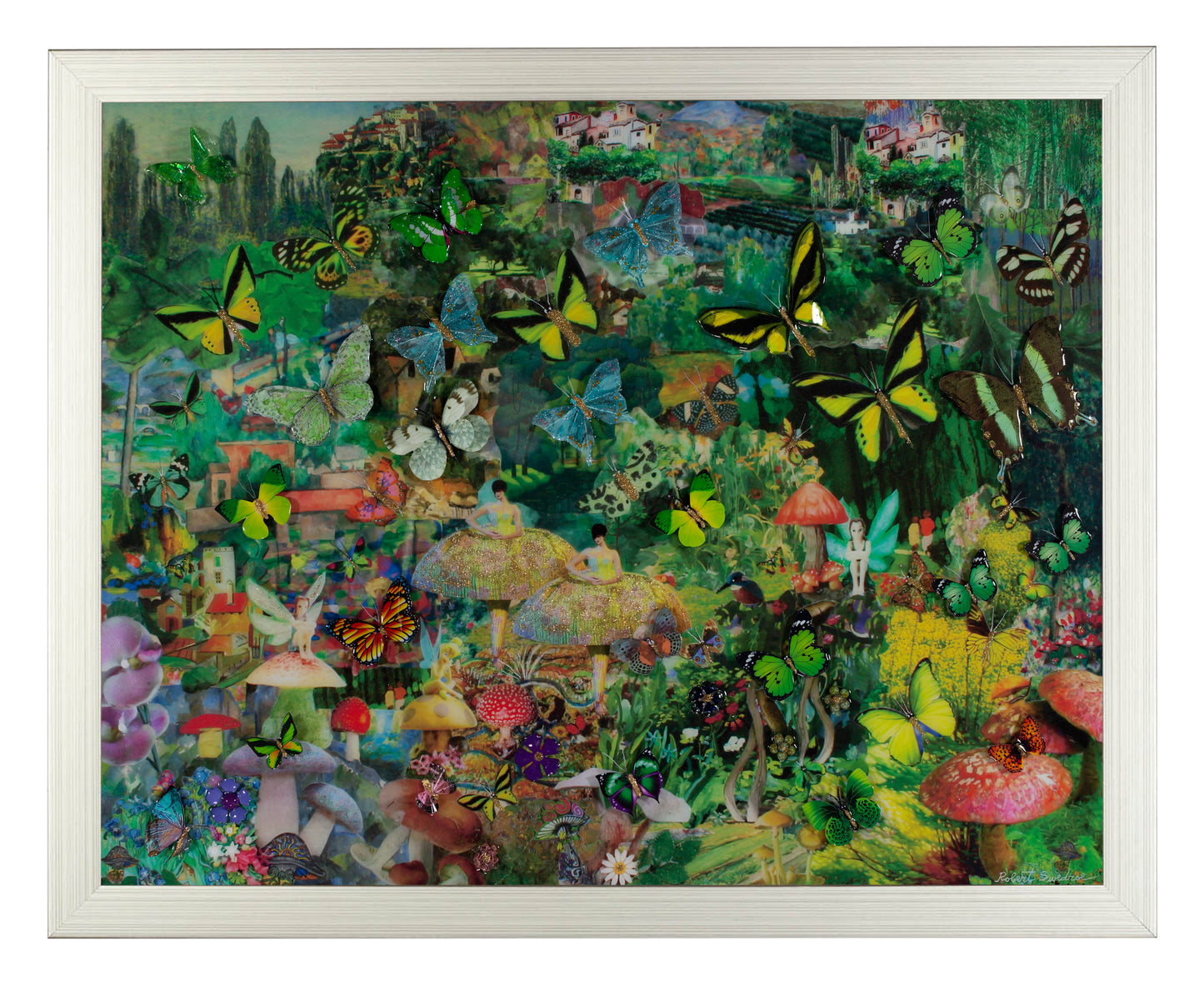 Mushroom Dancers in a Butterfly Forest - Art Prints