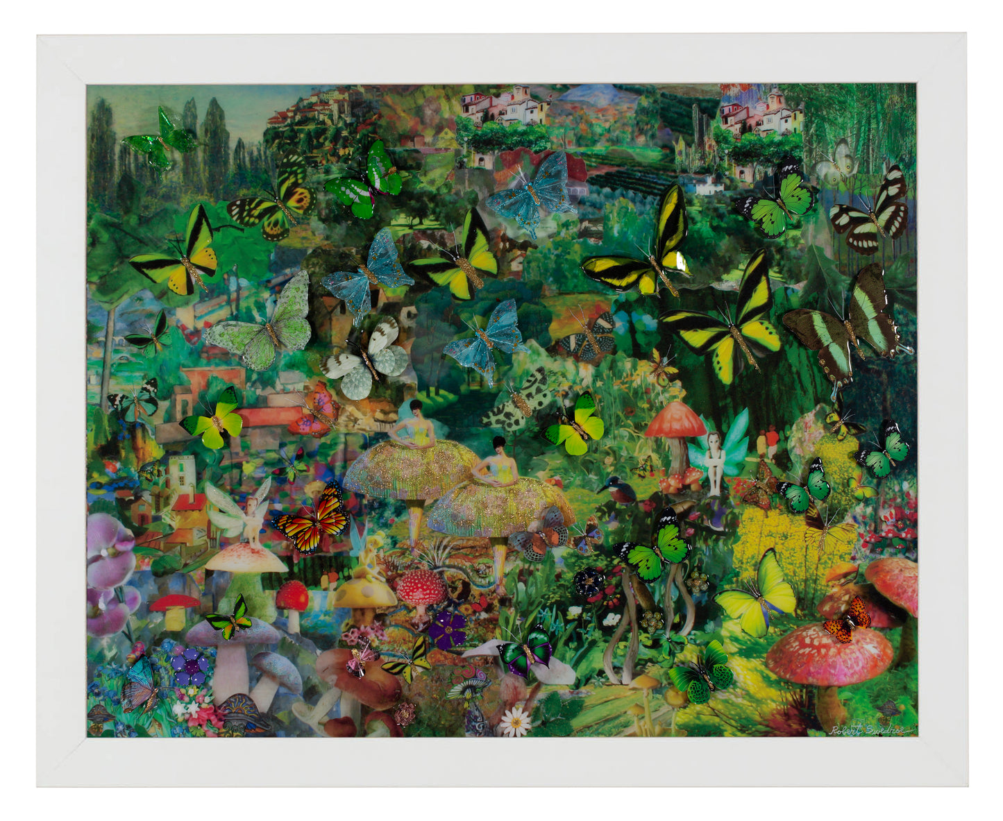 Mushroom Dancers in a Butterfly Forest - Art Prints