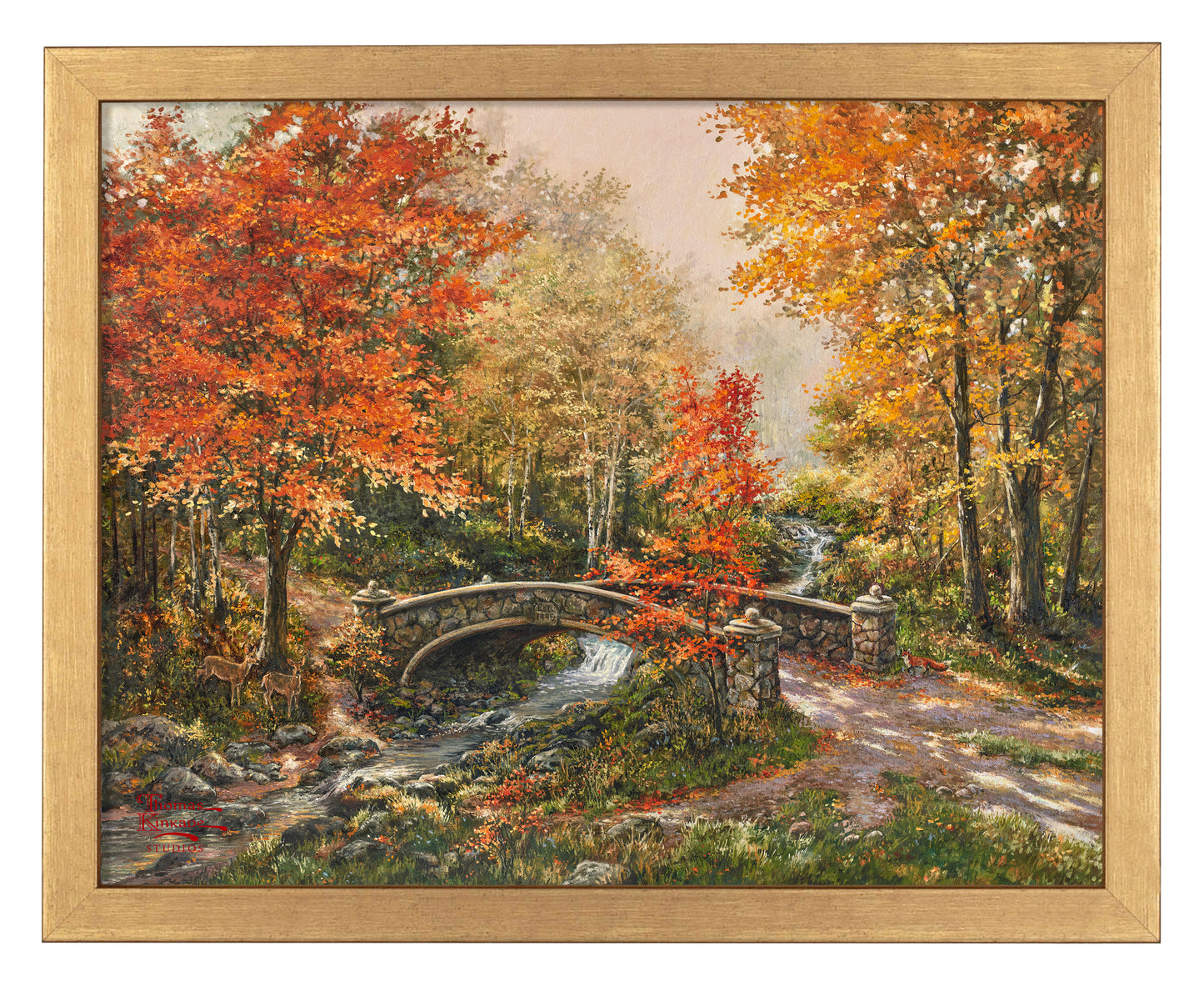Fall at Fox Creek Bridge - Art Prints