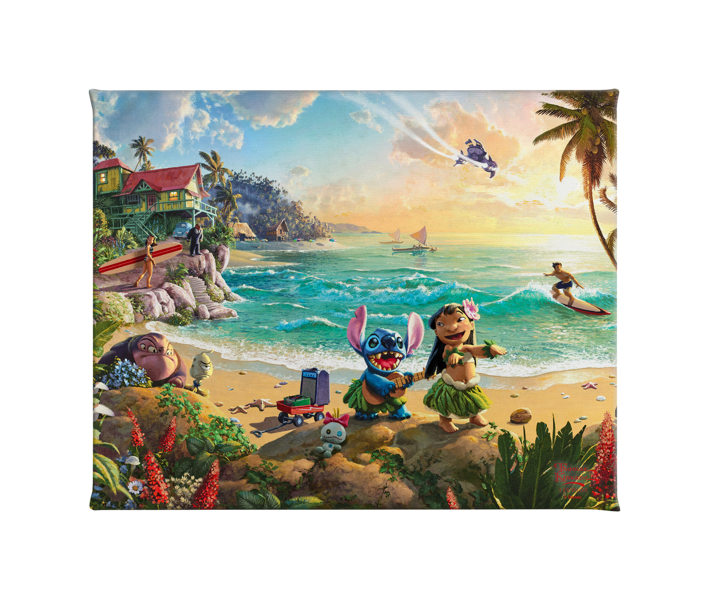 Disney Lilo & Stitch - 8" x 10" Gallery Wrapped Canvas