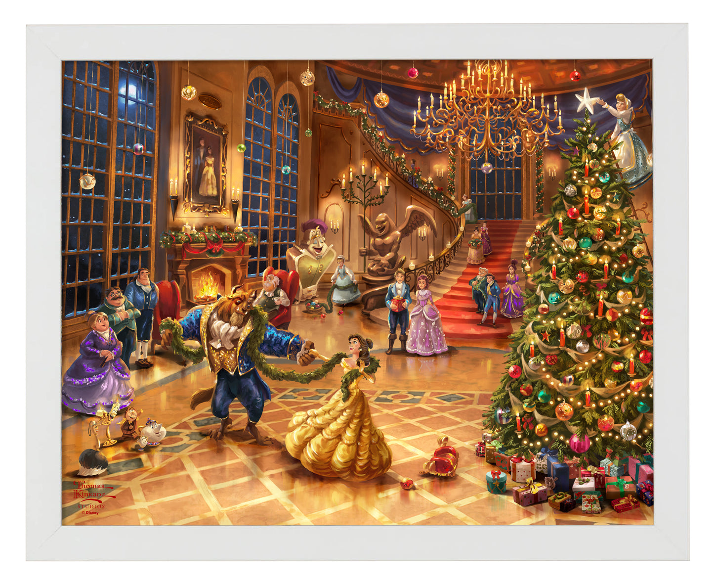 Disney Beauty and the Beast Christmas Celebration - Art Prints