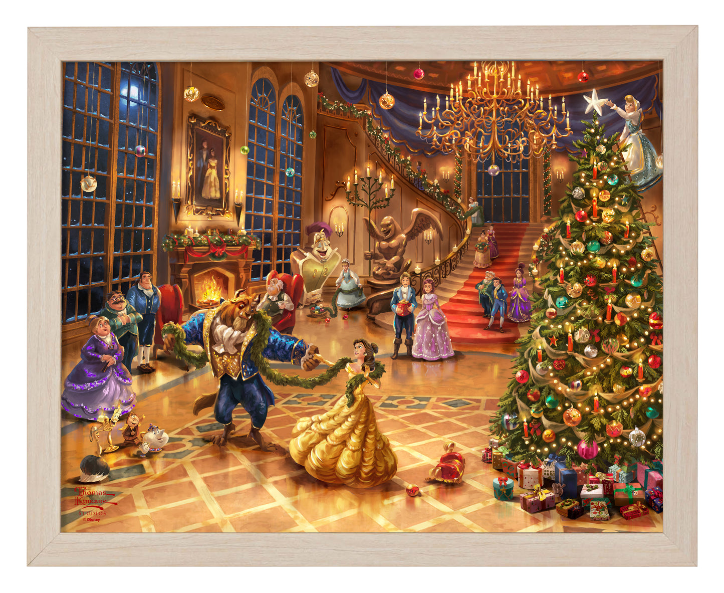 Disney Beauty and the Beast Christmas Celebration - Art Prints