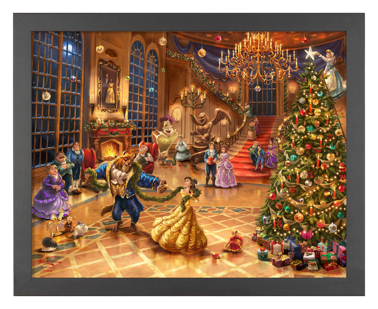 Disney Beauty and the Beast Christmas Celebration - Art Prints