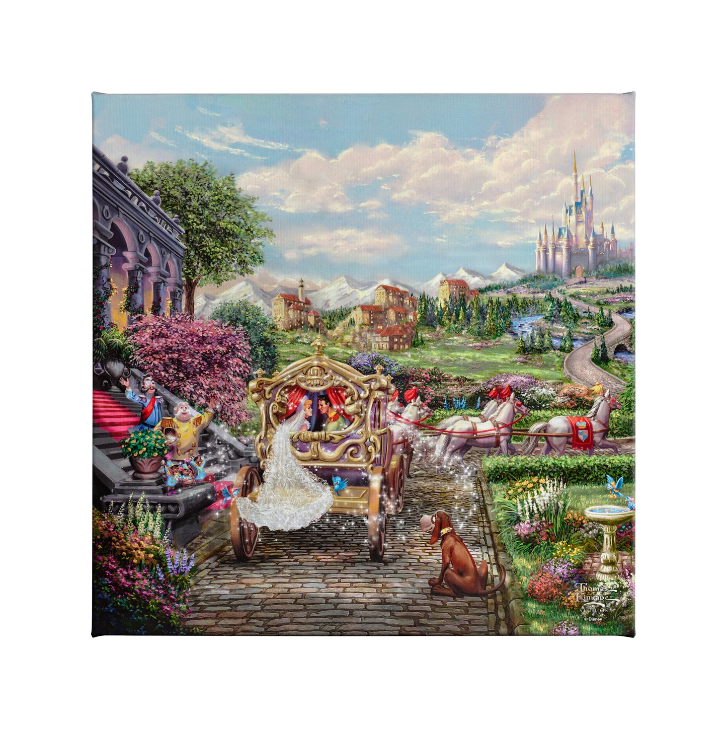Disney Cinderella Happily Ever After - 14" x 14" Gallery Wrapped Canvas