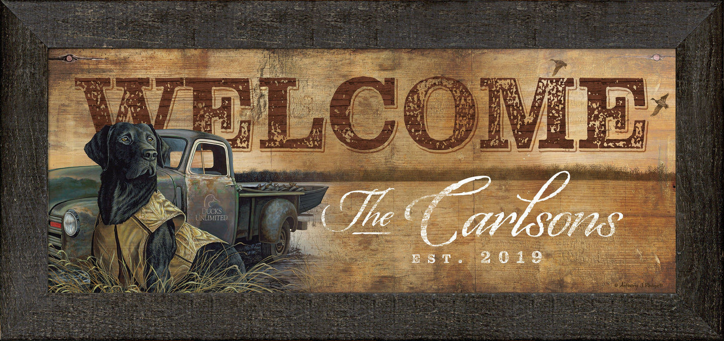 Fully Vested - 18" x 30" Personalized Framed Wood Sign