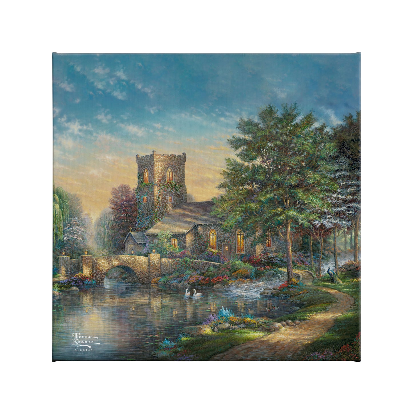 Willow Wood Chapel - 14" x 14" Gallery Wrapped Canvas