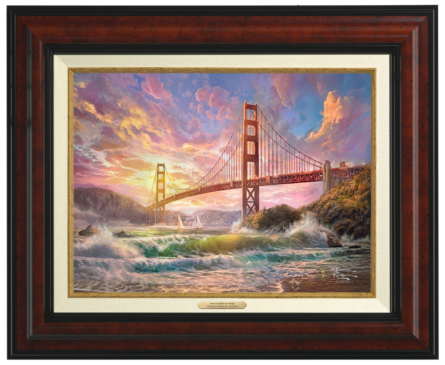 Sunset on Golden Gate Bridge - Canvas Classics