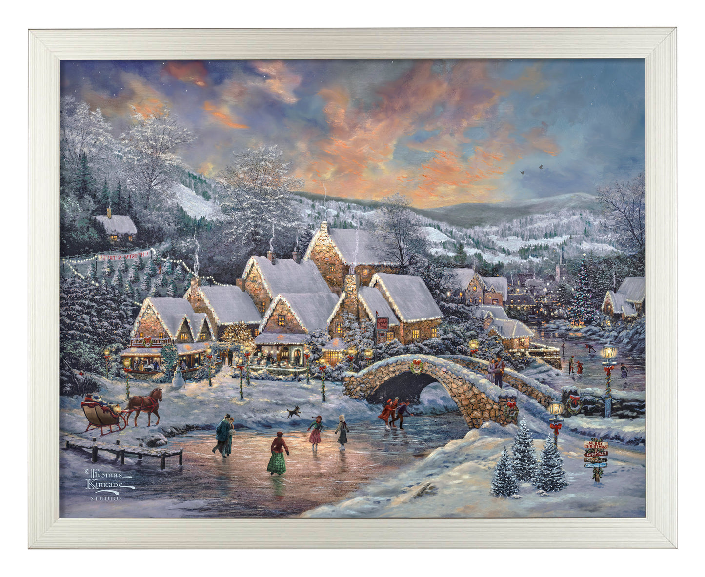Christmas at Lamplight Village - Art Prints