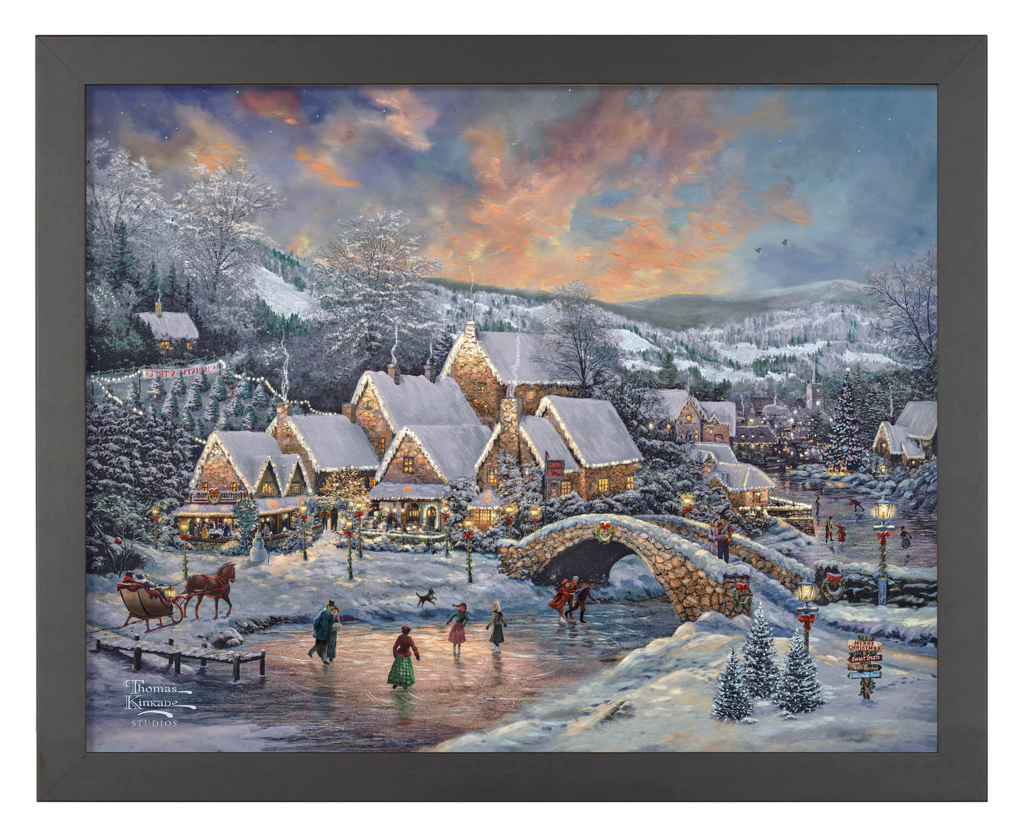 Christmas at Lamplight Village - Art Prints