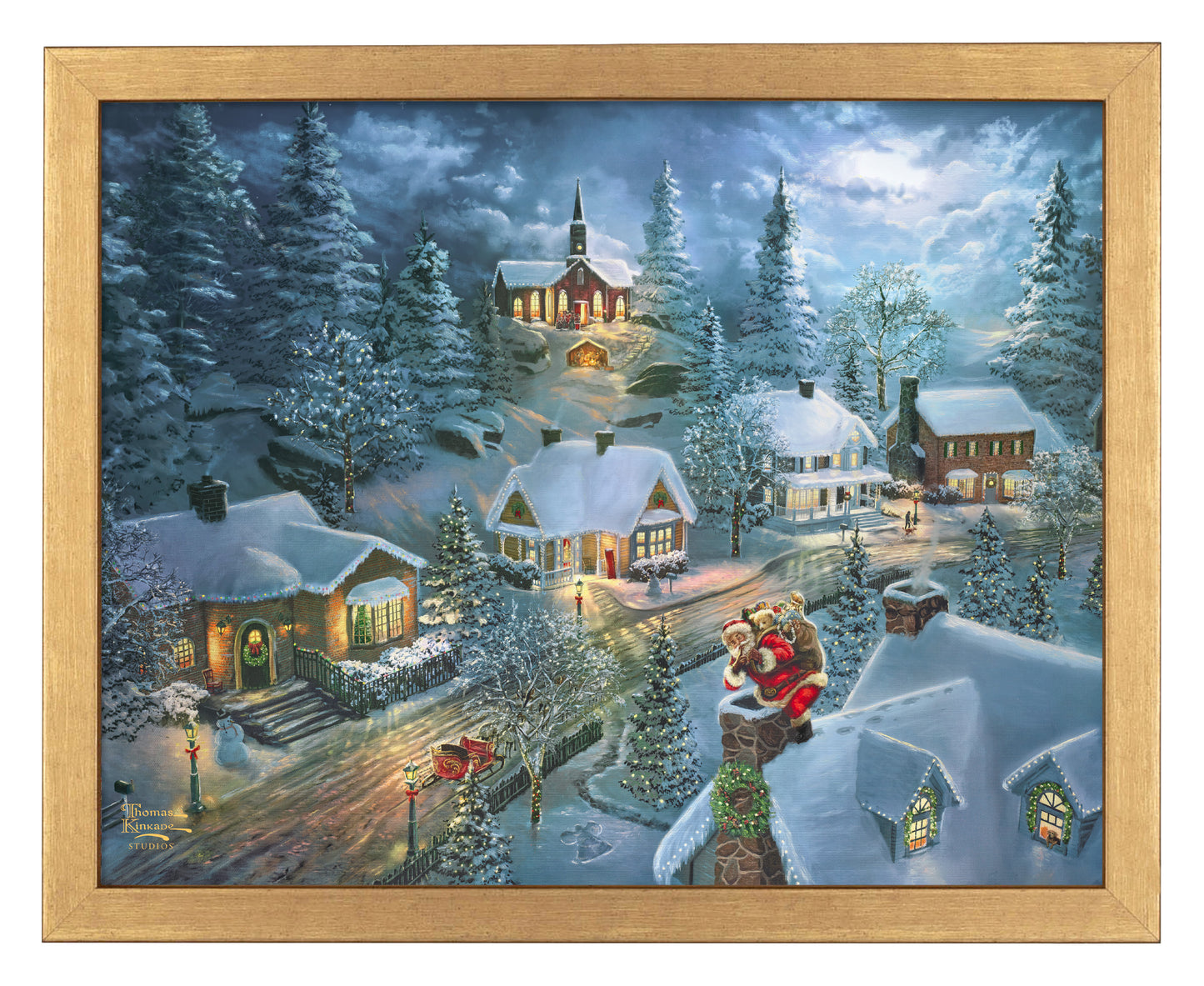 Santa's Silent Night - Art Prints